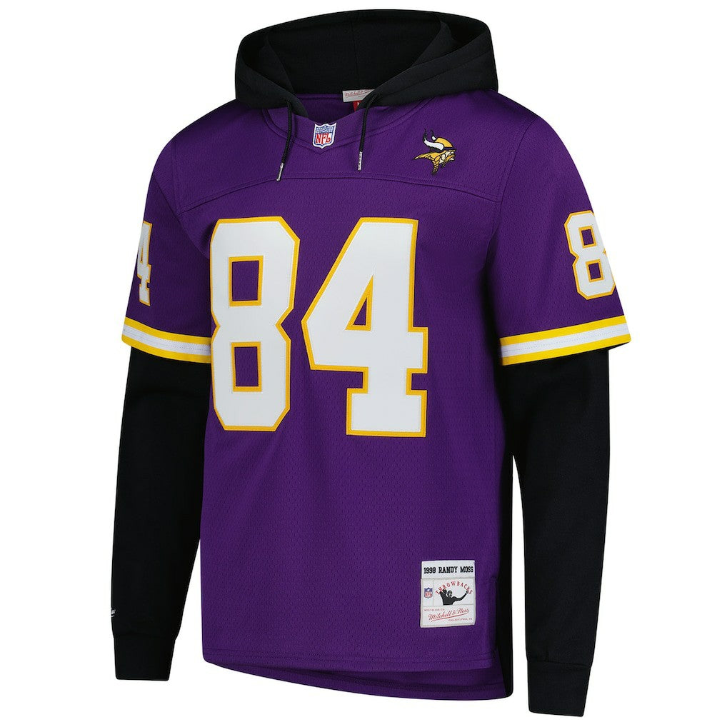 Minnesota Vikings Mitchell & Ness Randy Moss  Player Name & Number Hoodie Legacy Jersey