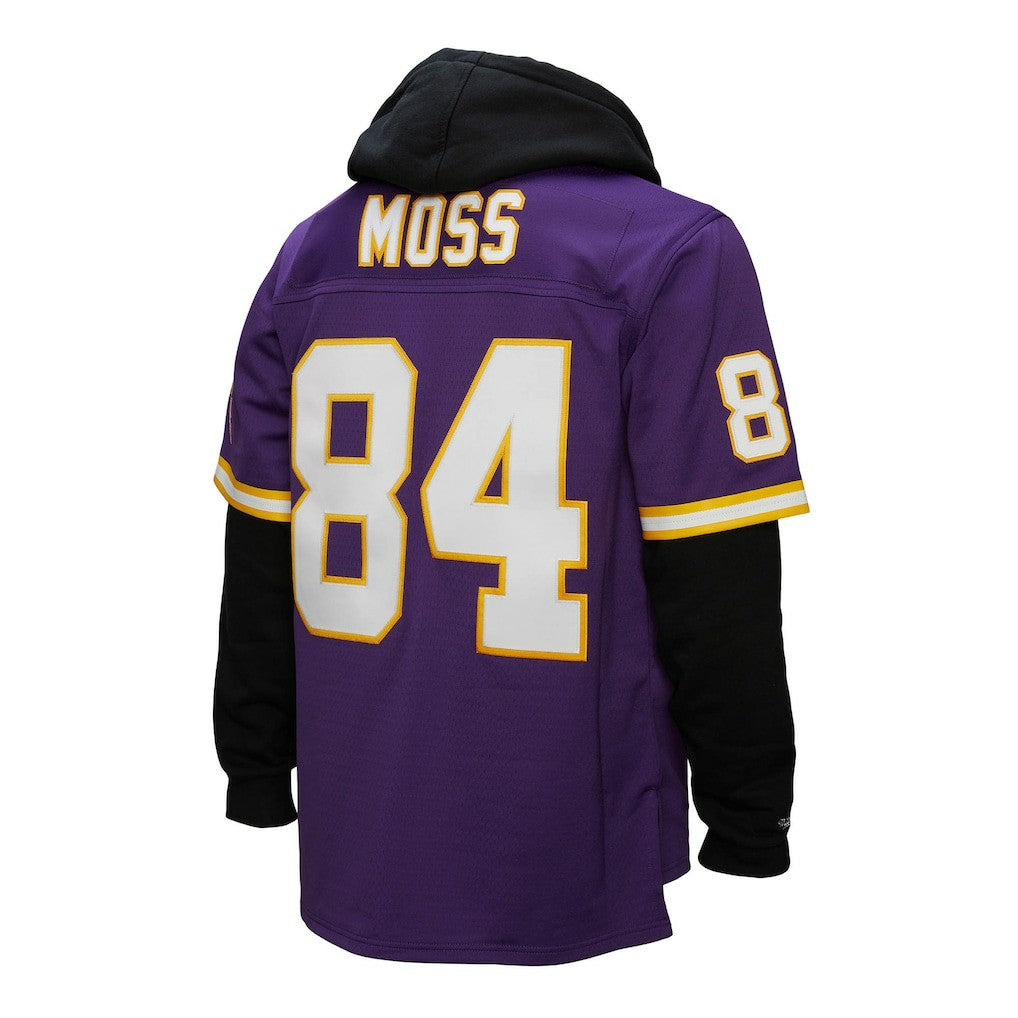 Minnesota Vikings Mitchell & Ness Randy Moss  Player Name & Number Hoodie Legacy Jersey