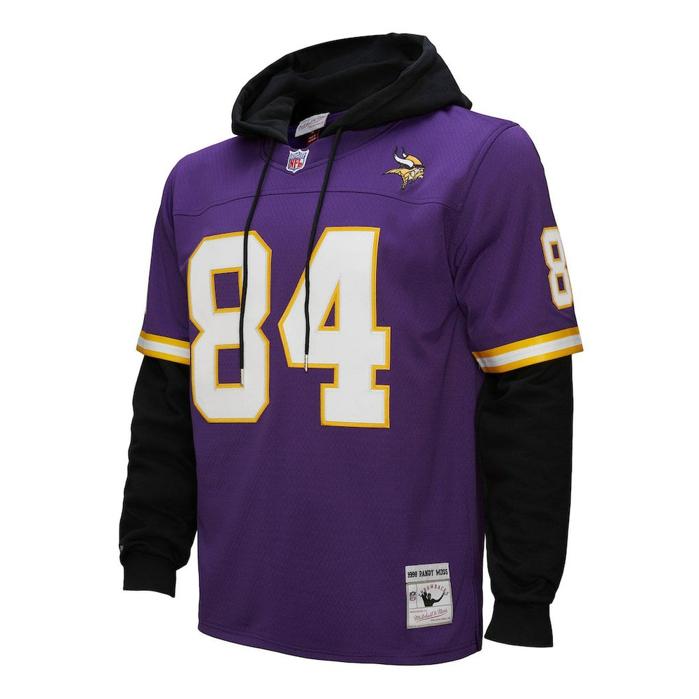 Minnesota Vikings Mitchell & Ness Randy Moss  Player Name & Number Hoodie Legacy Jersey