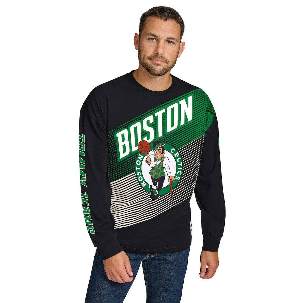 Boston Celtics Tommy Jeans Lucas Long Sleeve T-Shirt For Sale