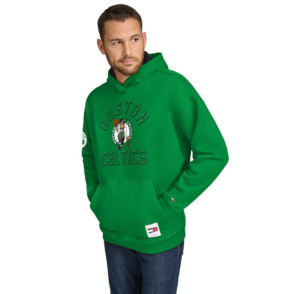 Boston Celtics Tommy Jeans Sebastian Pullover Hoodie On Sale