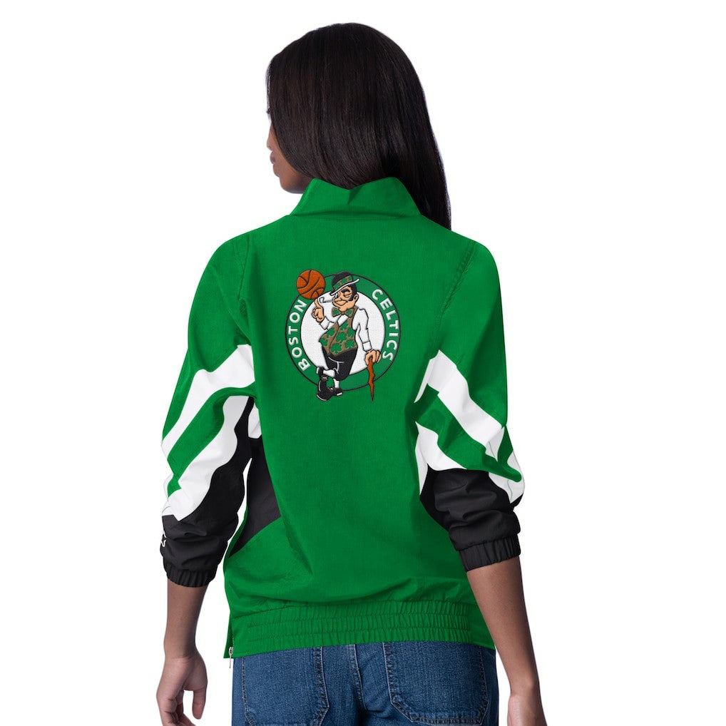 Boston Celtics Starter Women's Renegade Oxford Half-Zip Jacket Discount