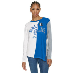 Dallas Mavericks Tommy Jeans Women's Amelia Color Blocked Long Sleeve T-Shirt sale New