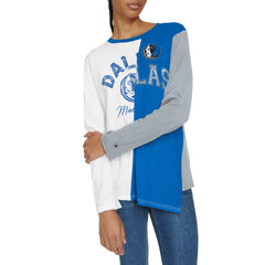 Dallas Mavericks Tommy Jeans Women's Amelia Color Blocked Long Sleeve T-Shirt sale New