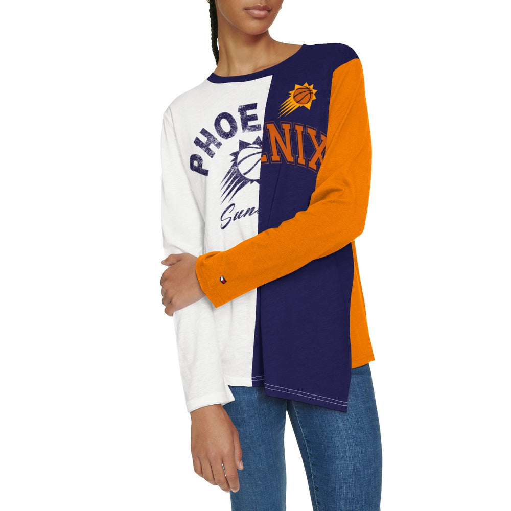 Phoenix Suns Tommy Jeans Women's Amelia Color Blocked Long Sleeve T-Shirt Outlet