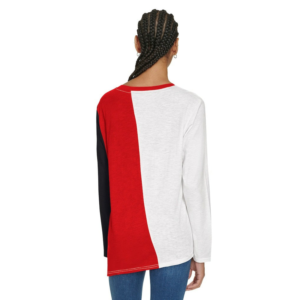 Atlanta Hawks Tommy Jeans Women's Amelia Color Blocked Long Sleeve T-Shirt For Sale