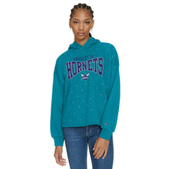 Charlotte Hornets Tommy Jeans Women's Stella Cropped Pullover Hoodie Online