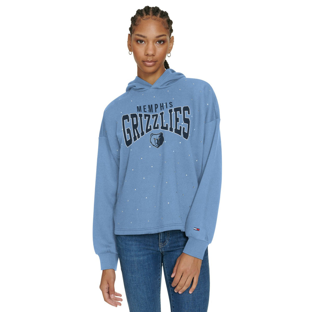 Memphis Grizzlies Tommy Jeans Women's Stella Cropped Pullover Hoodie New