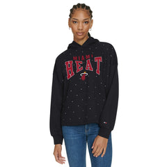 Miami Heat Tommy Jeans Women's Stella Cropped Pullover Hoodie New