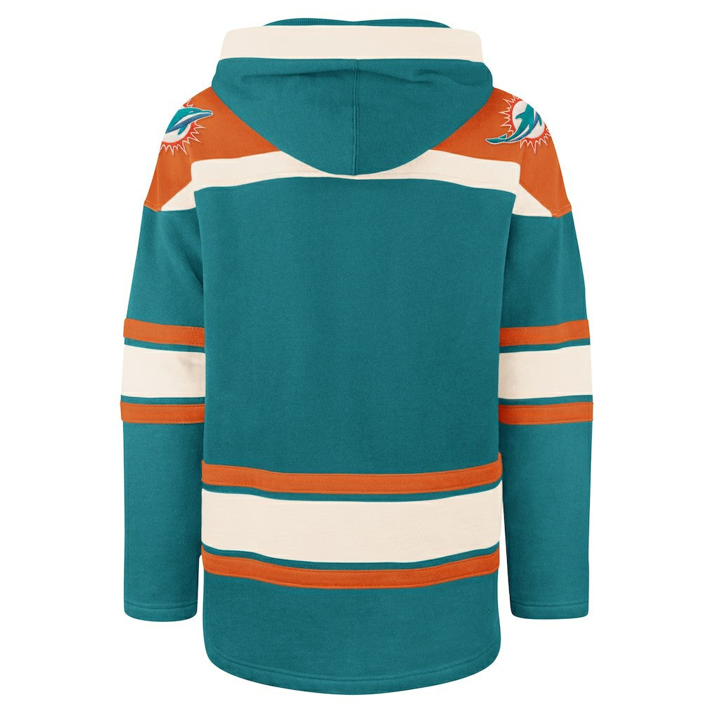 Miami Dolphins 47 brand '47 Superior Lacer Pullover Hoodie
