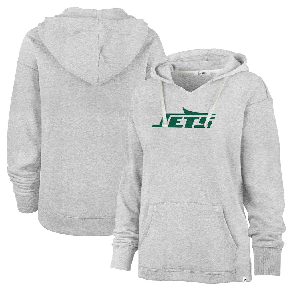 New York Jets 47 brand '47 Women's Premier Kennedy V-Neck Pullover Hoodie
