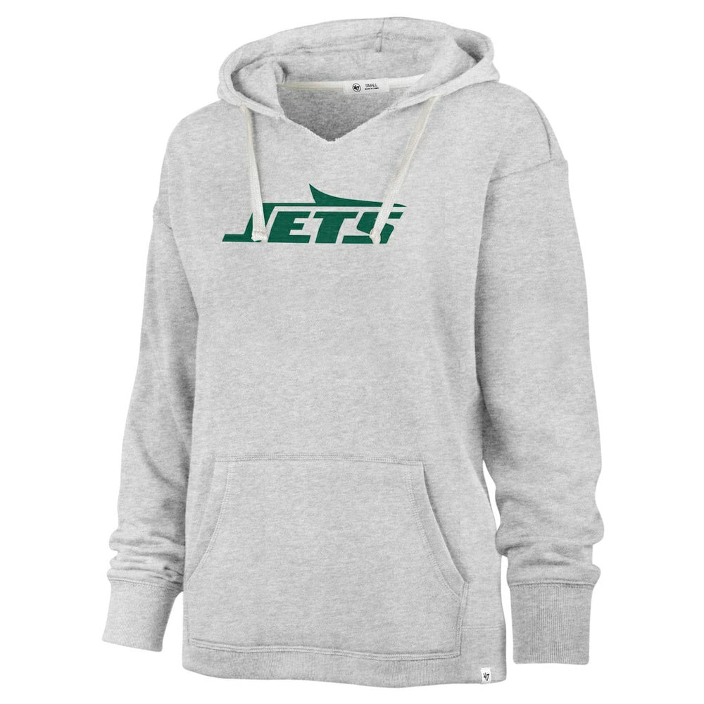 New York Jets 47 brand '47 Women's Premier Kennedy V-Neck Pullover Hoodie