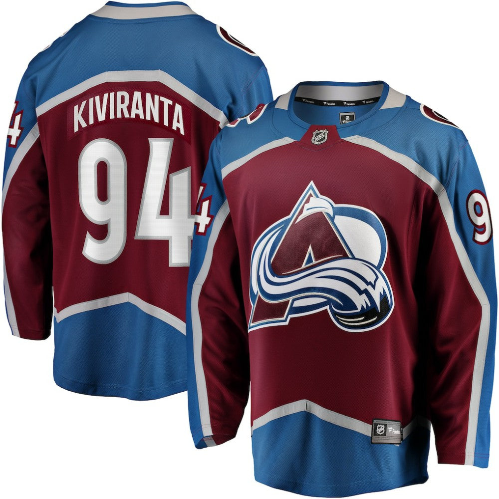 Joel Kiviranta Colorado Avalanche Fanatics Home Premier Breakaway Player Jersey For Sale