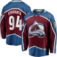 Joel Kiviranta Colorado Avalanche Fanatics Home Premier Breakaway Player Jersey For Sale