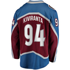 Joel Kiviranta Colorado Avalanche Fanatics Home Premier Breakaway Player Jersey For Sale