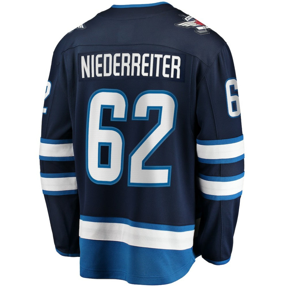 Nino Niederreiter Winnipeg Jets Fanatics Home Premier Breakaway Player Jersey Discount