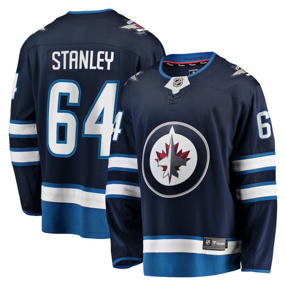 Logan Stanley Winnipeg Jets Fanatics Home Premier Breakaway Player Jersey On Sale