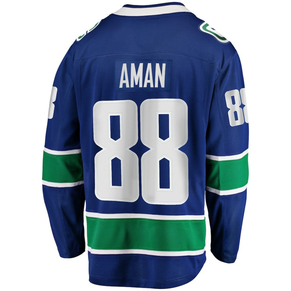Nils Aman Vancouver Canucks Fanatics Home Premier Breakaway Player Jersey Outlet