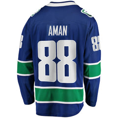 Nils Aman Vancouver Canucks Fanatics Home Premier Breakaway Player Jersey Outlet