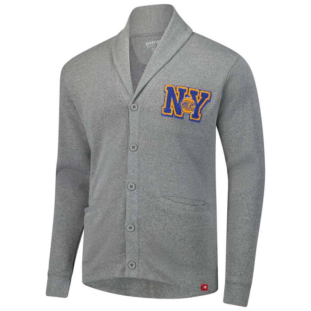 New York Knicks Sportiqe Unisex Henshaw Full-Button Cardigan Sweater Discount