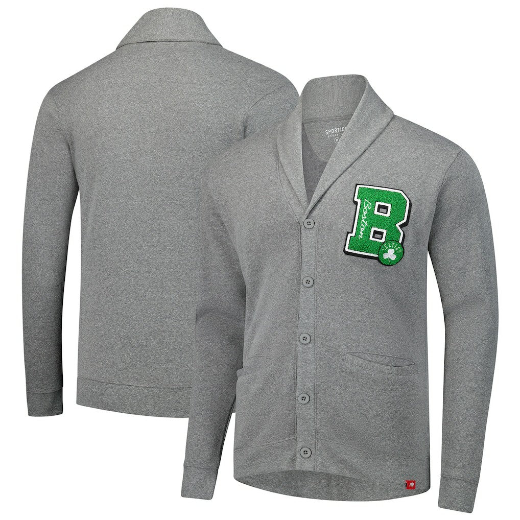 Boston Celtics Sportiqe Unisex Henshaw Full-Button Cardigan Sweater Discount