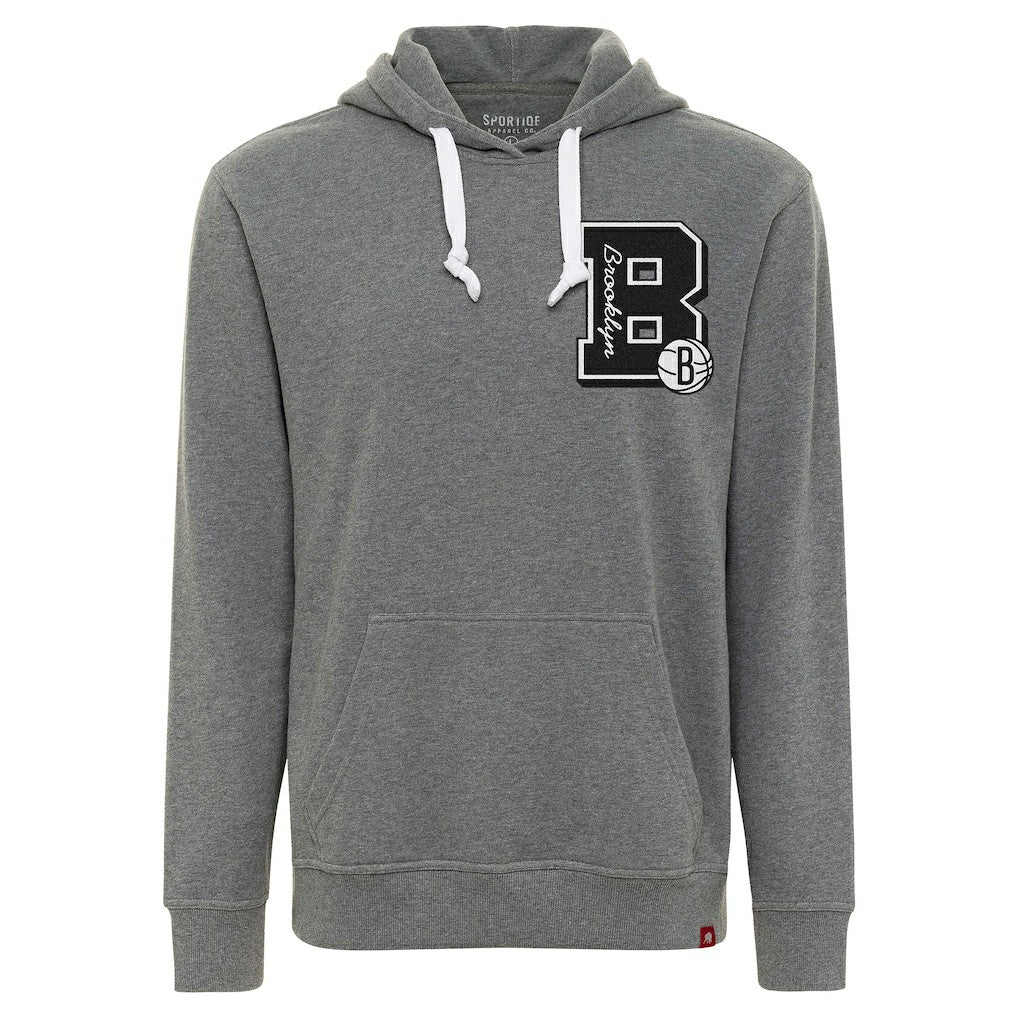 Brooklyn Nets Sportiqe Unisex Varsity Collection Blake Pullover Hoodie New
