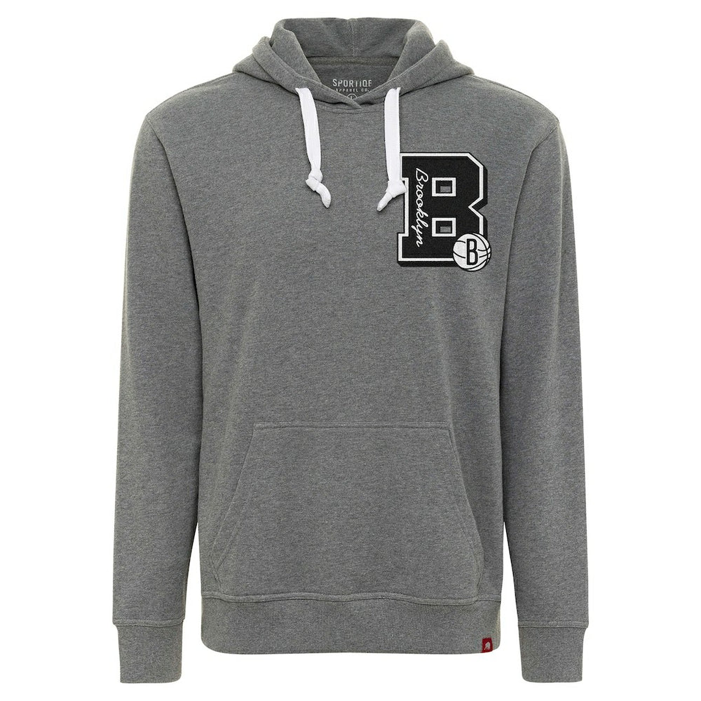 Brooklyn Nets Sportiqe Unisex Varsity Collection Blake Pullover Hoodie New