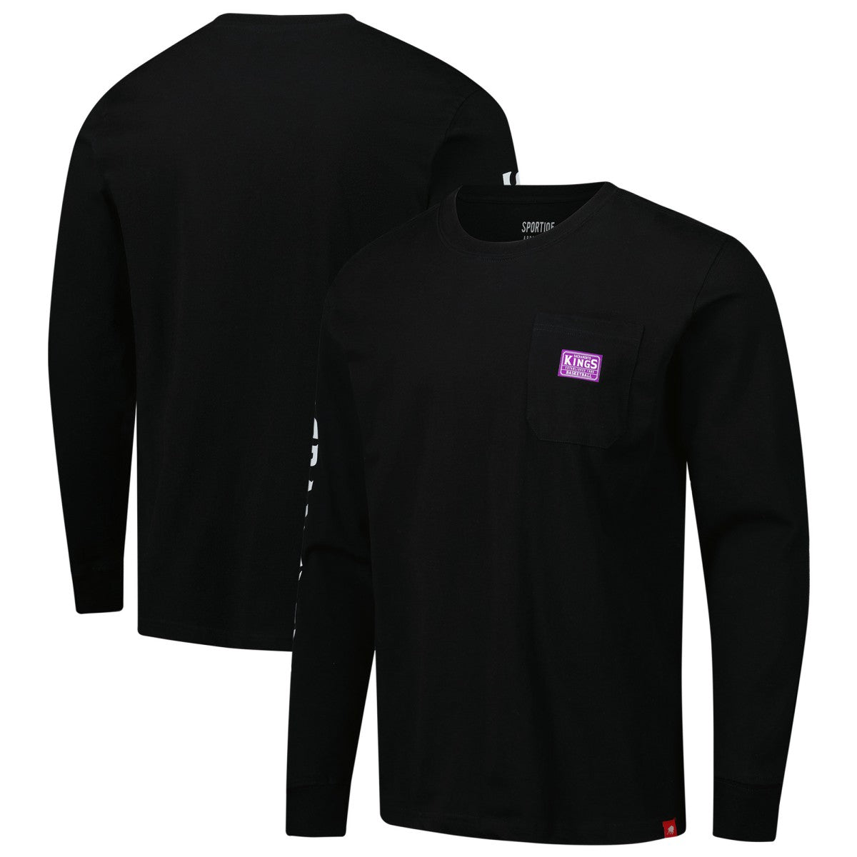 Sacramento Kings Sportiqe Unisex Wales Heavyweight Pocket Long Sleeve T-Shirt Discount