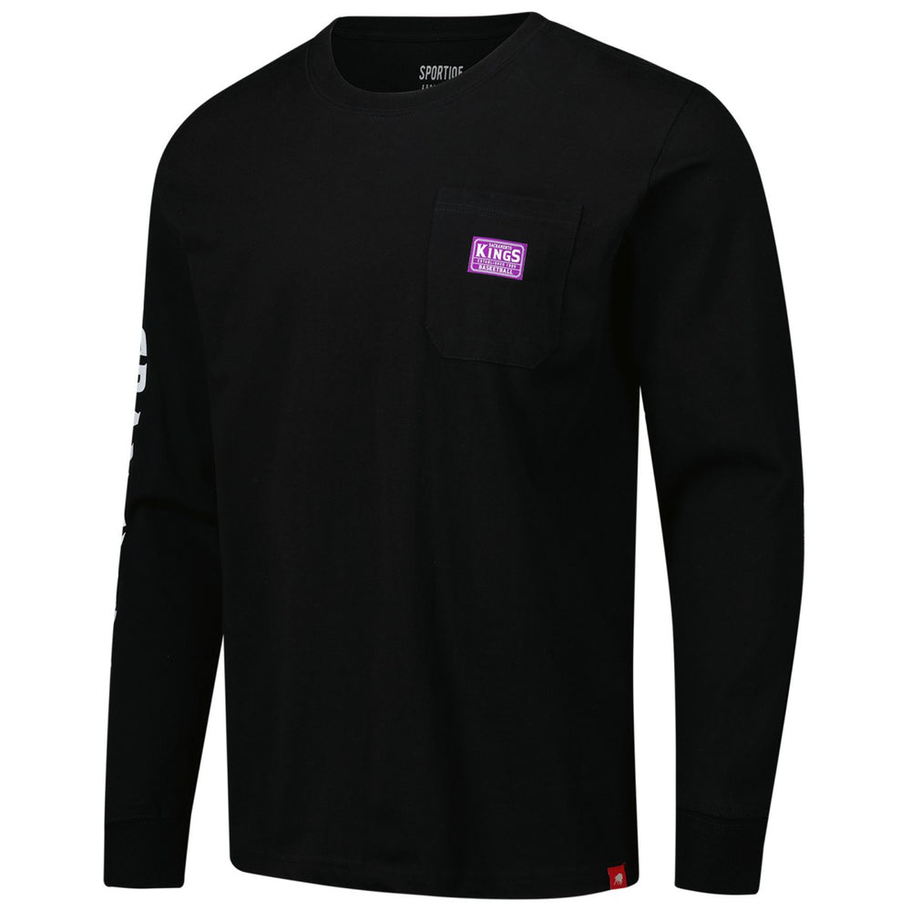 Sacramento Kings Sportiqe Unisex Wales Heavyweight Pocket Long Sleeve T-Shirt Discount
