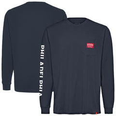 Philadelphia 76ers Sportiqe Unisex Wales Heavyweight Pocket Long Sleeve T-Shirt New