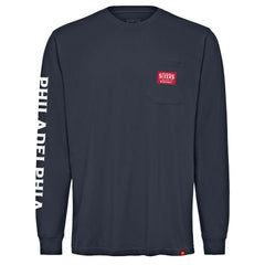 Philadelphia 76ers Sportiqe Unisex Wales Heavyweight Pocket Long Sleeve T-Shirt New
