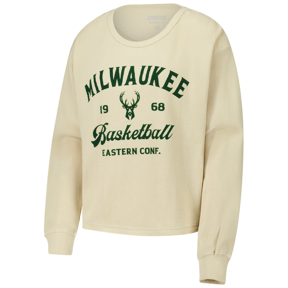 Milwaukee Bucks Sportiqe Unisex High Country Collection Cullen Waffle Knit Long Sleeve T-Shirt Discount