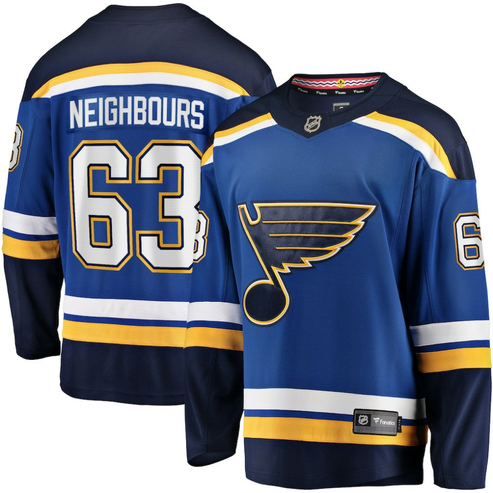 Jake Neighbours St. Louis Blues Fanatics Home Premier Breakaway Player Jersey On Sale