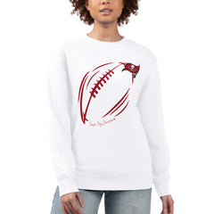 Tampa Bay Buccaneers  G-III 4Her by Carl Banks Women's Football Logo Graphic Fleece Tri-Blend Pullover Sweatshirt