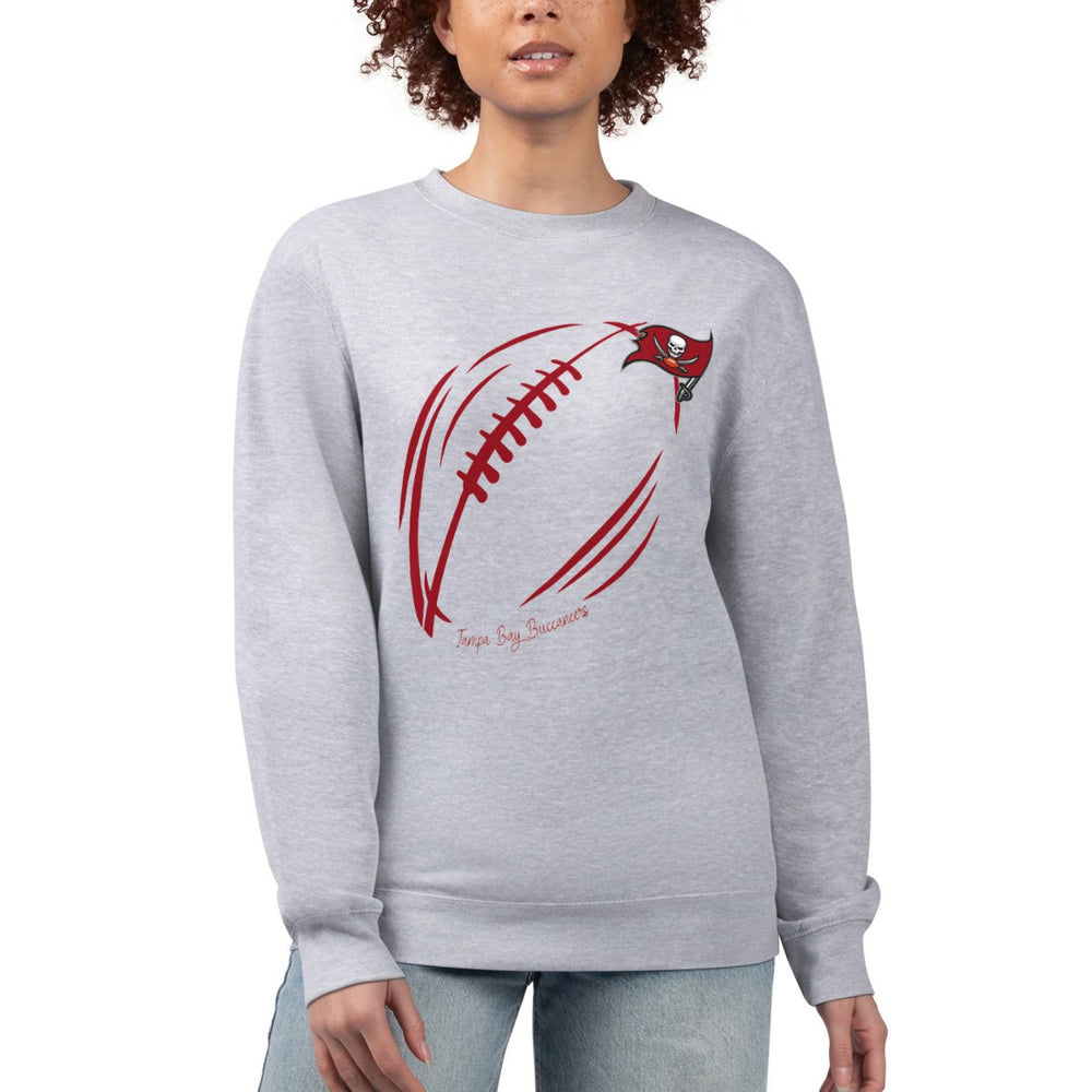 Tampa Bay Buccaneers  G-III 4Her by Carl Banks Women's Football Logo Graphic Fleece Tri-Blend Pullover Sweatshirt