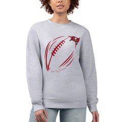 Tampa Bay Buccaneers  G-III 4Her by Carl Banks Women's Football Logo Graphic Fleece Tri-Blend Pullover Sweatshirt