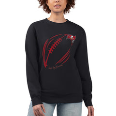 Tampa Bay Buccaneers  G-III 4Her by Carl Banks Women's Football Logo Graphic Fleece Tri-Blend Pullover Sweatshirt