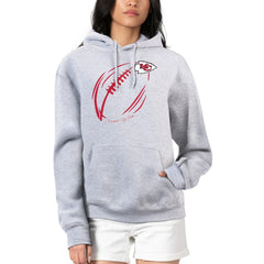 Kansas City Chiefs  G-III 4Her by Carl Banks Women's Football Logo Fleece Tri-Blend Pullover Hoodie