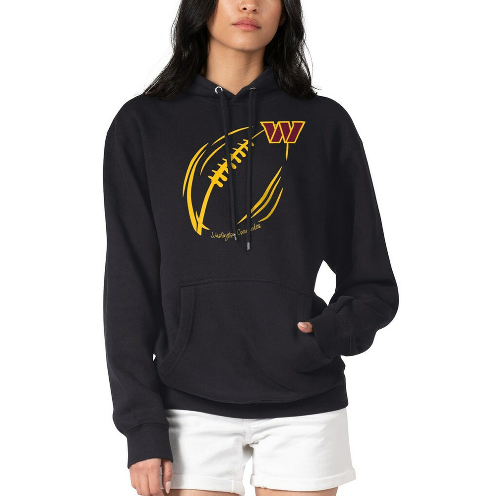 Washington Commanders  G-III 4Her by Carl Banks Women's Football Logo Fleece Tri-Blend Pullover Hoodie