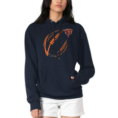 Chicago Bears  G-III 4Her by Carl Banks Women's Football Logo Fleece Tri-Blend Pullover Hoodie