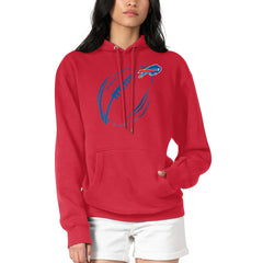 Buffalo Bills  G-III 4Her by Carl Banks Women's Football Logo Fleece Tri-Blend Pullover Hoodie
