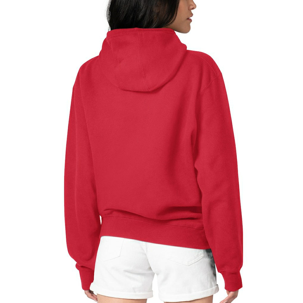 Buffalo Bills  G-III 4Her by Carl Banks Women's Football Logo Fleece Tri-Blend Pullover Hoodie