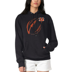 Cincinnati Bengals  G-III 4Her by Carl Banks Women's Football Logo Fleece Tri-Blend Pullover Hoodie
