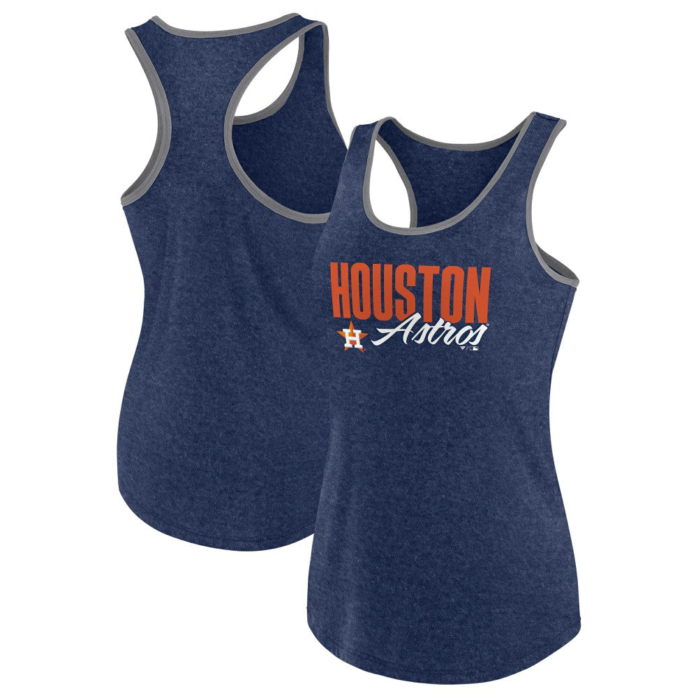 Houston Astros Profile Women's Plus Size Racerback Tank Top | MLB Discount