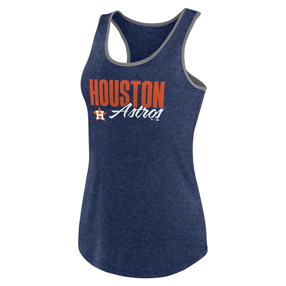 Houston Astros Profile Women's Plus Size Racerback Tank Top | MLB Discount
