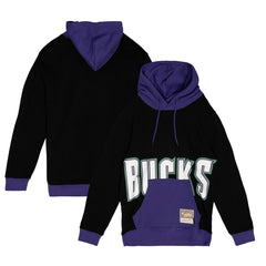 Milwaukee Bucks Hardwood Classics Big Face 5.0 Pullover Hoodie For Sale