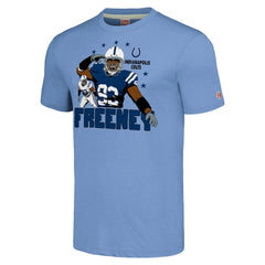Indianapolis Colts  Dwight Freeney  Homage Unisex Caricature Retired Player Tri-Blend T-Shirt