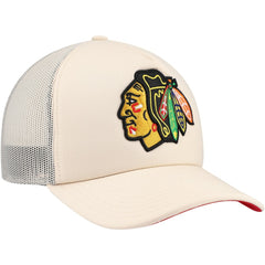 Chicago Blackhawks Mitchell & Ness Foam Front Trucker Adjustable Hat For Sale