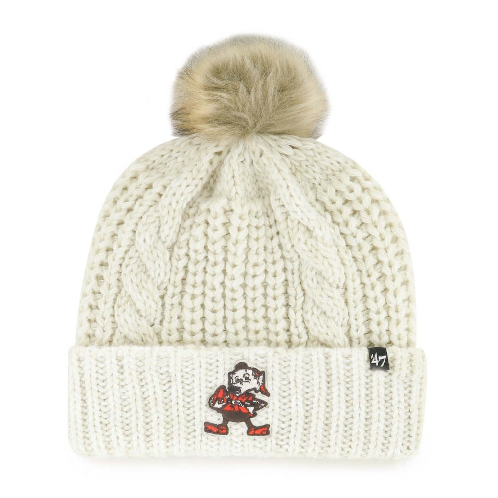Cleveland Browns 47 brand '47 Women's Meeko Cuffed Knit Hat with Pom