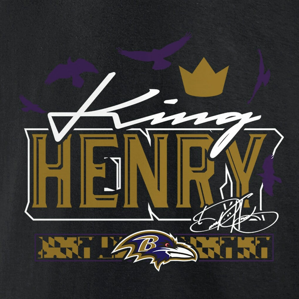 Baltimore Ravens  Derrick Henry  King Henry's Crown T-Shirt